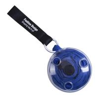 Draagbare Tote in zakje herbruikbare vouwen Carabiner boodschappentas (blauw)