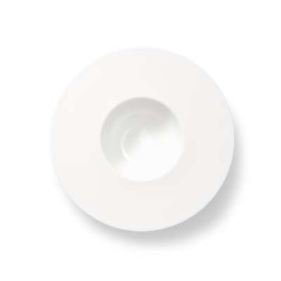 DIBBERN - Cross-White Pure - Diep bord brede rand 26cm 0,25l mat