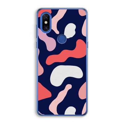 Memphis Shapes Pink: Xiaomi Mi Mix 3 Transparant Hoesje