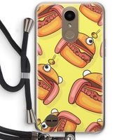 Hamburger: LG K10 (2017) Transparant Hoesje met koord