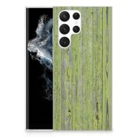 Samsung Galaxy S22 Ultra | Bumper Hoesje | Green Wood