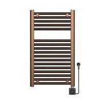 Elektrische Radiator Wiesbaden Elara 76.6x45 Cm Smart Wifi Geborsteld Brons Koper PVD