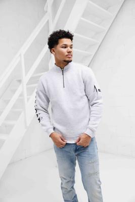 Quotrell Defender Halfzip Sweater Heren Grijs - Maat XS - Kleur: Grijs | Soccerfanshop