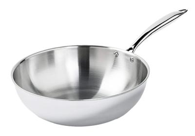 Cookinglife Wokpan 28 cm - TriPly RVS - zonder anti-aanbaklaag