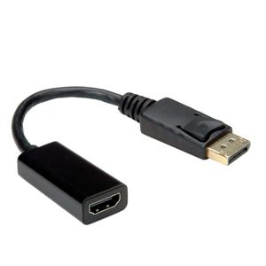 VALUE 12.99.3138 video kabel adapter 0,15 m DisplayPort HDMI Type A (Standaard) Zwart