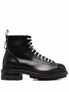 DSQUARED2 bottes en cuir à lacets - Noir