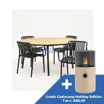 Tuinset Porto met Lavras tuintafel 150cm Tuinset Porto met Lavras tuintafel 150cm