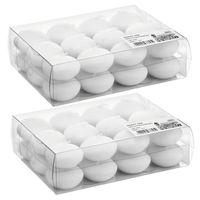 48x Bruiloft/huwelijk witte drijfkaarsen 4,6 cm 4,5 branduren