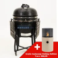 Volt! Industries Grenade Grill 24 inch Zwart Keramische Kamado BBQ XL Barbecue