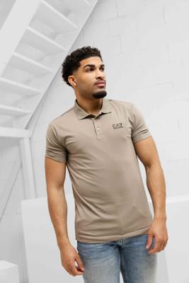 EA7 Emporio Armani 8NPF14 Polo Heren Beige - Maat S - Kleur: Beige | Soccerfanshop