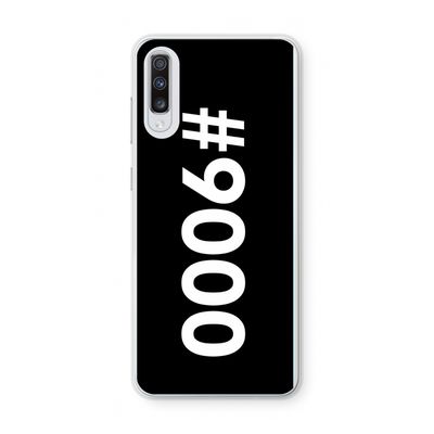 #9000: Samsung Galaxy A70 Transparant Hoesje