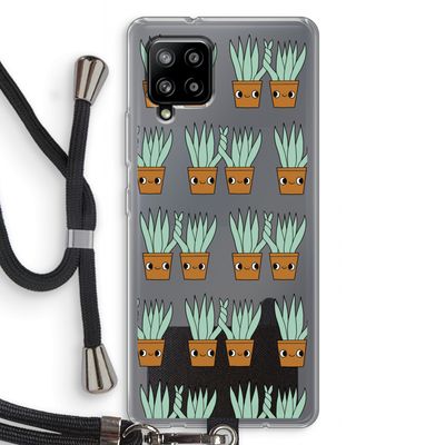 Sansevieria: Samsung Galaxy A42 5G Transparant Hoesje met koord