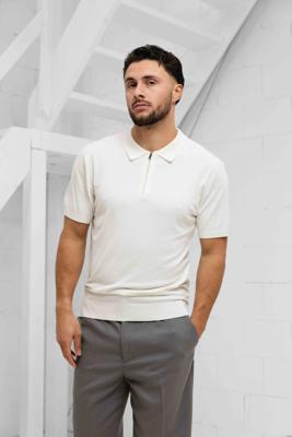 Pure Path Halfzip Polo Heren Wit - Maat XXL - Kleur: Wit | Soccerfanshop