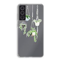 Hang In There: Samsung Galaxy S21 FE Transparant Hoesje