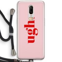 Ugh: OnePlus 6 Transparant Hoesje met koord