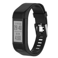 Smart Watch silicone polsband horlogeband voor Garmin Vivosmart HR + (zwart)