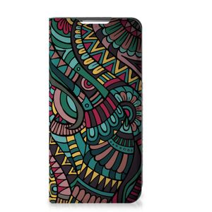 Samsung Galaxy S22 Hoesje met Magneet Aztec