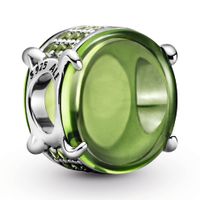 Pandora Colours 799309C02 Bedel Green Oval Cabochon zilver (retired)