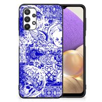 Telefoonhoesje Samsung Galaxy A32 5G Angel Skull Blauw