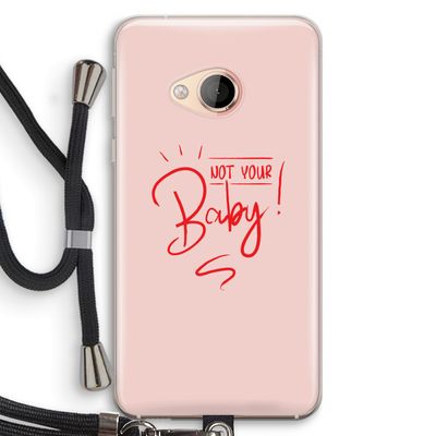 Not Your Baby: HTC U Play Transparant Hoesje met koord