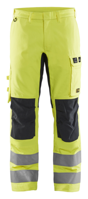 Blåkläder Multinorm werkbroek Inherent met stretch 17881512 | High Vis Geel/Marineblauw | Maat 50 - 7330509805381