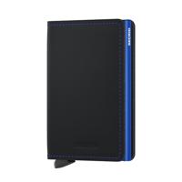 Secrid Slimwallet - Slimme Portemonnee - Matte Black & Blue - thumbnail