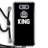 King zwart: LG G6 Transparant Hoesje met koord