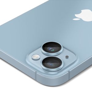 Spigen Glas.tR Ez Fit Optik Pro iPhone 14/14 Plus Lens Glazen Protector - Blauw