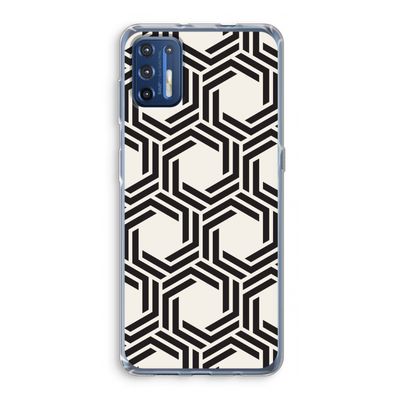 Geometrisch patroon: Motorola Moto G9 Plus Transparant Hoesje
