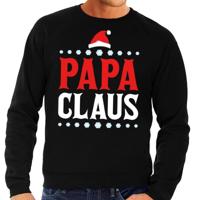 Foute kersttrui - Papa Claus - zwart - heren - kerst sweater - voor vaders