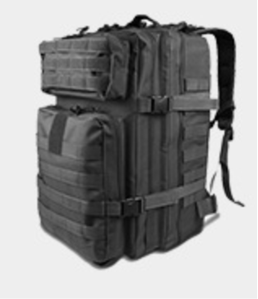 NexGen Tactical Backpack - zwart - 5 badges