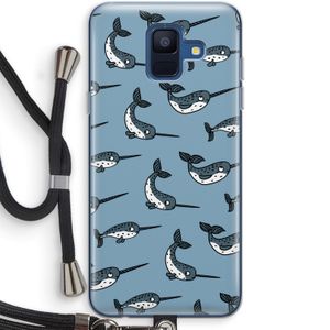 Narwhal: Samsung Galaxy A6 (2018) Transparant Hoesje met koord