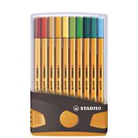 Fineliner stabilo point 88/20 etui dgs/or f ass | 10 stuks