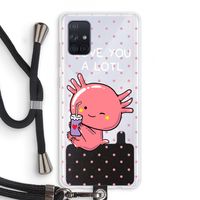 Love You A Lotl: Samsung Galaxy A71 Transparant Hoesje met koord