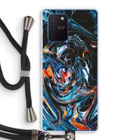 Black Unicorn: Samsung Galaxy Note 10 Lite Transparant Hoesje met koord