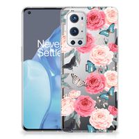 OnePlus 9 Pro TPU Case Butterfly Roses - thumbnail