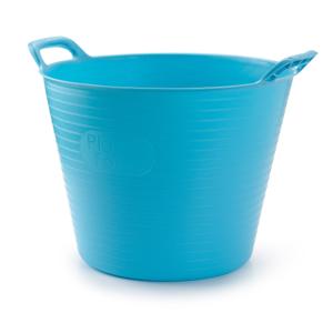 Plasticforte Flexibele emmer/kuip - blauw - 42L - kunststof - rond - 38 x 45 cm