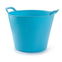 Plasticforte Flexibele emmer/kuip - blauw - 42L - kunststof - rond - 38 x 45 cm Plasticforte Flexibele emmer/kuip - blauw - 42L - kunststof - rond - 38 x 45 cm