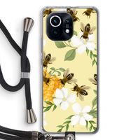 No flowers without bees: Xiaomi Mi 11 Transparant Hoesje met koord