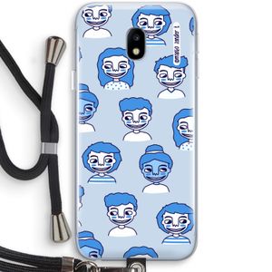 Gezichtjes: Samsung Galaxy J3 (2017) Transparant Hoesje met koord
