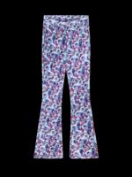 Velvet Flower Flared Pants