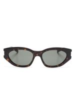 Saint Laurent Eyewear lunettes de soleil à monture papillon - Marron