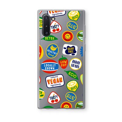 Fruitsticker: Samsung Galaxy Note 10 Transparant Hoesje