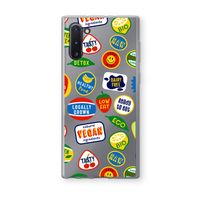 Fruitsticker: Samsung Galaxy Note 10 Transparant Hoesje