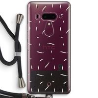 Hipster stripes: HTC U12+ Transparant Hoesje met koord Hipster stripes: HTC U12+ Transparant Hoesje met koord