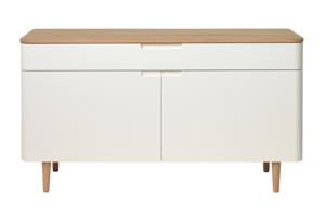 Dressoir Amalfi Naturel/Wit 140cm - Giga Living