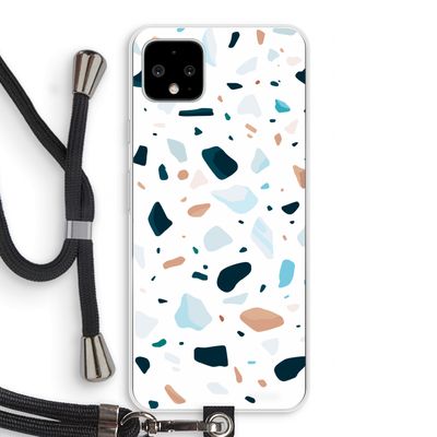 Terrazzo N°13: Pixel 4 XL Transparant Hoesje met koord