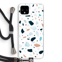 Terrazzo N°13: Pixel 4 XL Transparant Hoesje met koord