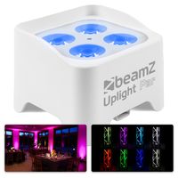 BeamZ BBP90W Uplight PAR spot op accu met 4x 4W LED&apos;s Wit - thumbnail