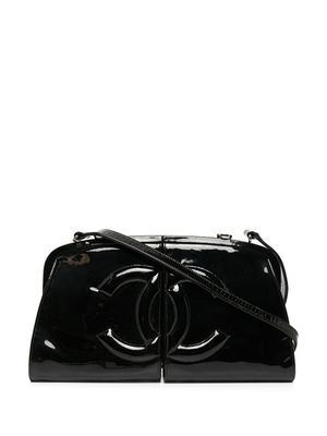 CHANEL Pre-Owned sac porté épaule à logo Split Frame - Noir